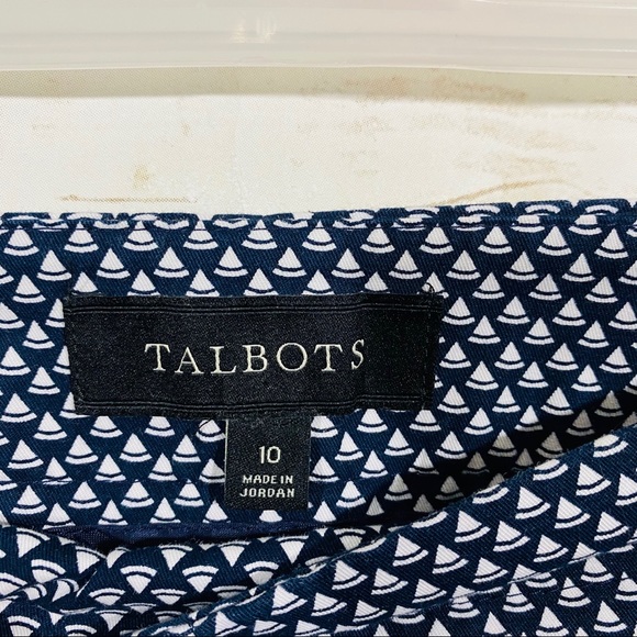 Talbots Women’s side zip cropped ankle pants 10 - Picture 2 of 6